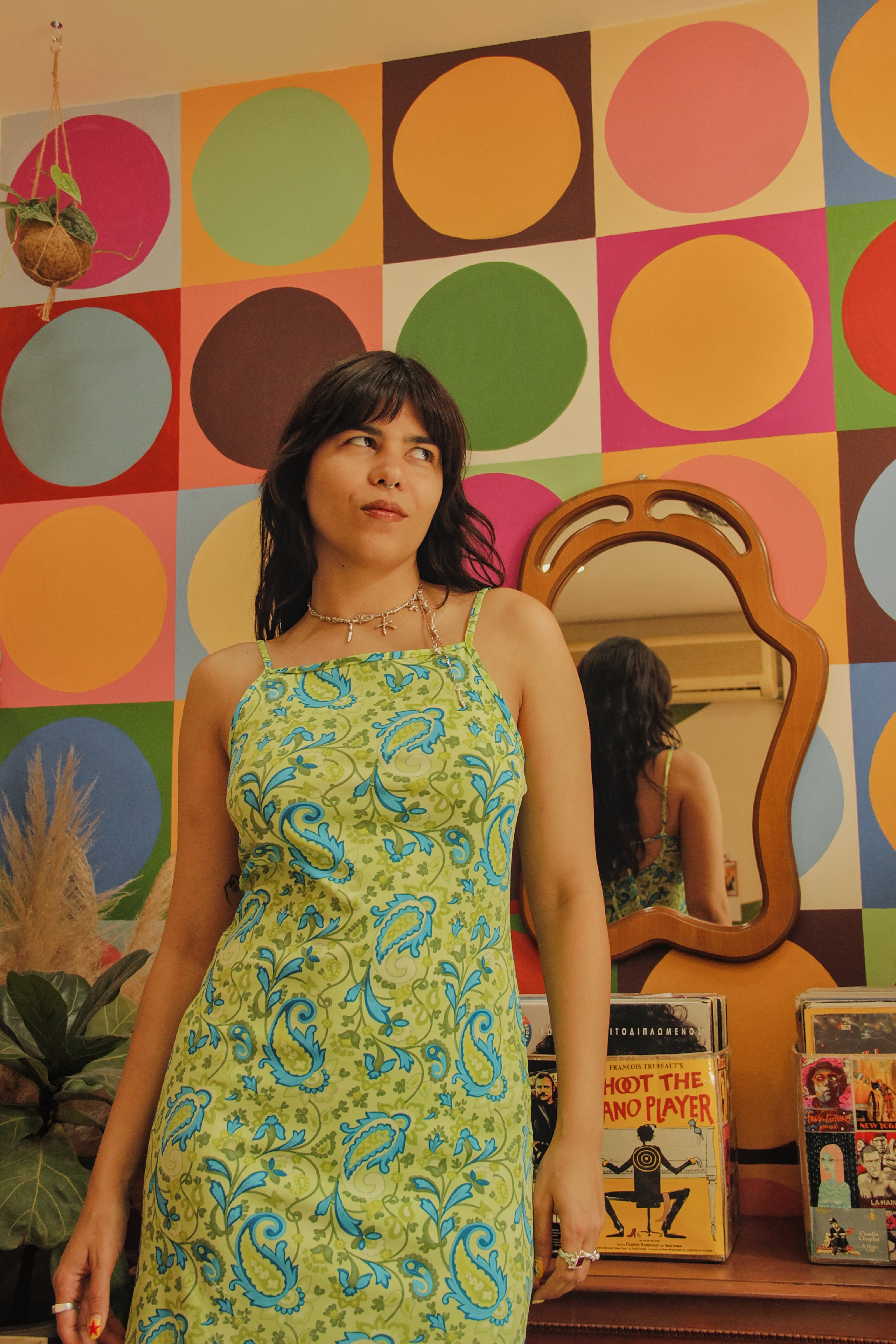 Vintage funky backless dress (M/XL)