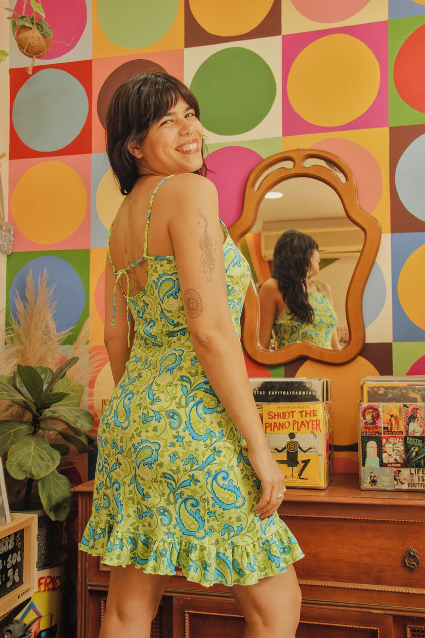 Vintage funky backless dress (M/XL)