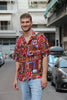 Vintage funky patterned shirt (M)