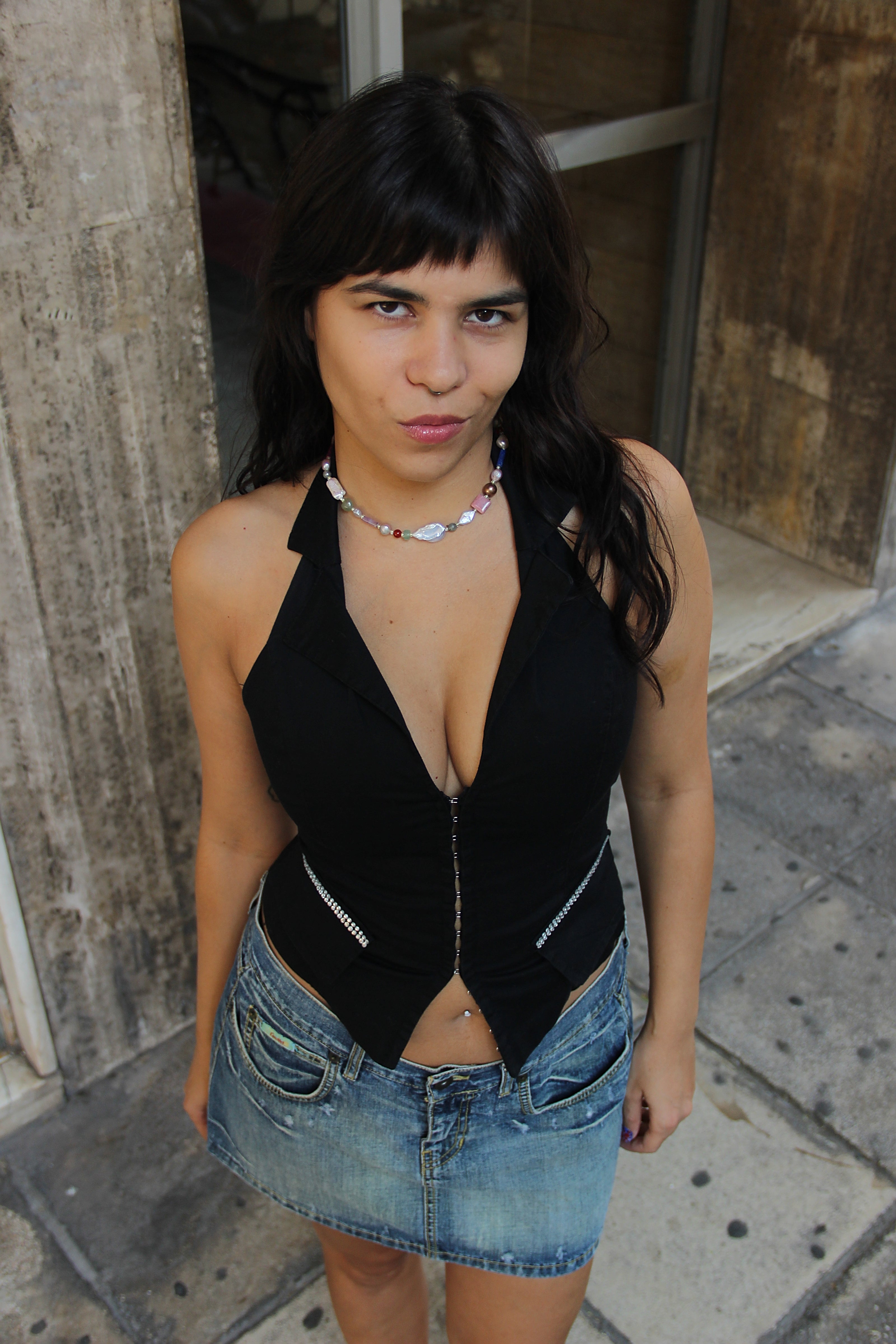 Super hot RINASCIMENTO Y2K backless top (S)
