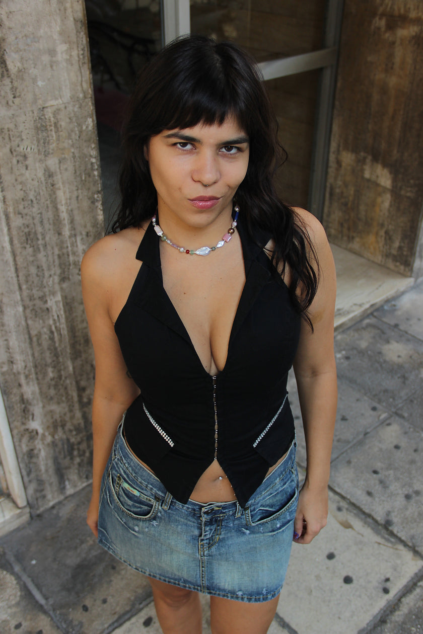 Super hot RINASCIMENTO Y2K backless top (S)