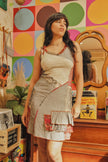 Vintage patchwork style dress (S/M)