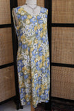 Vintage floral button up dress