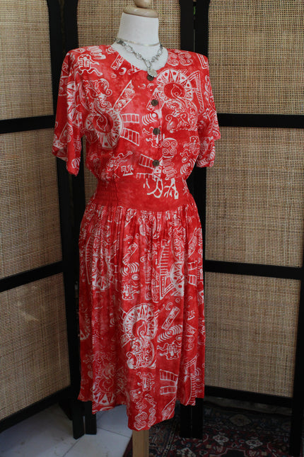 Vintage funky patterned dress