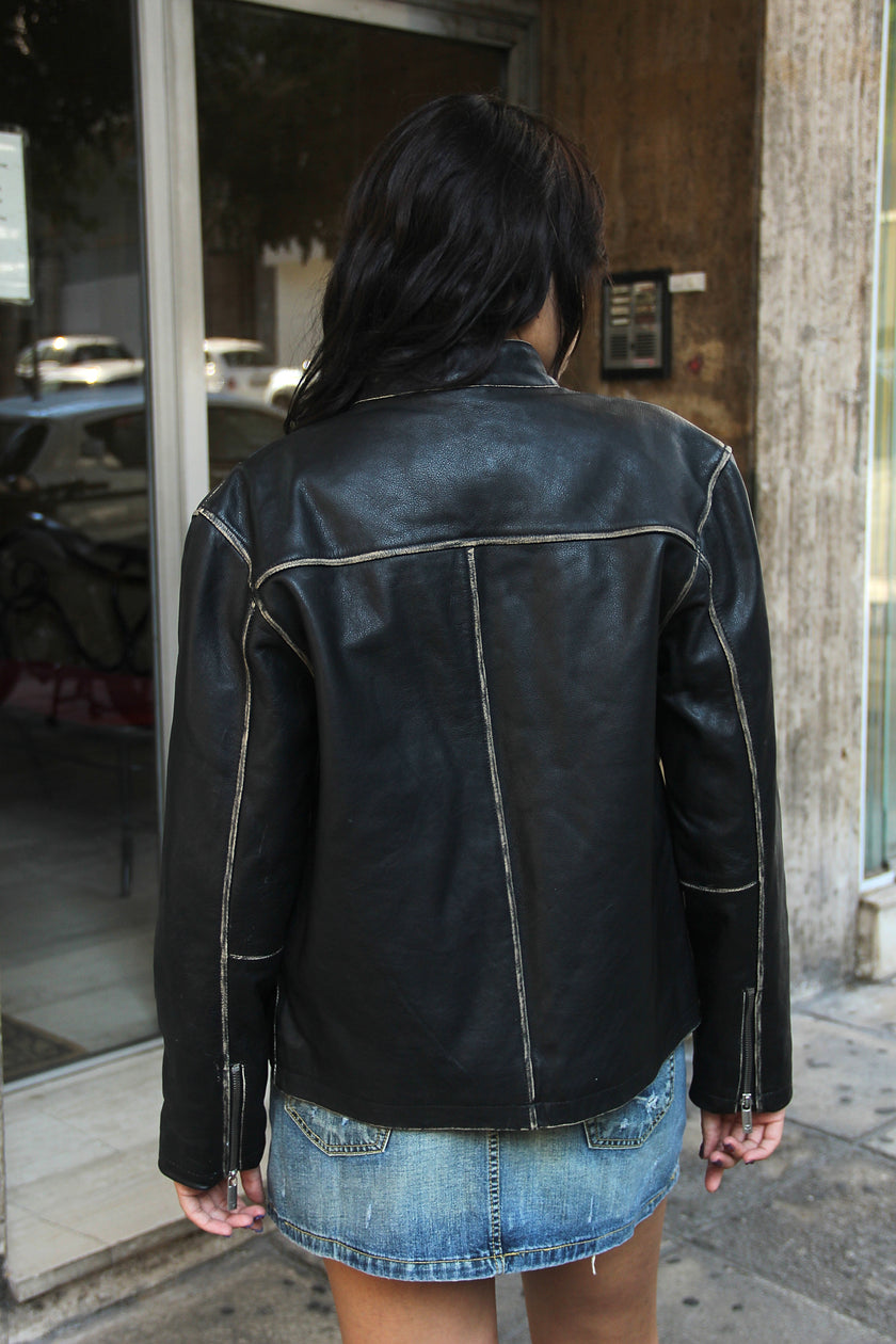 Stunning Men's Grandprix leather jacket (S)