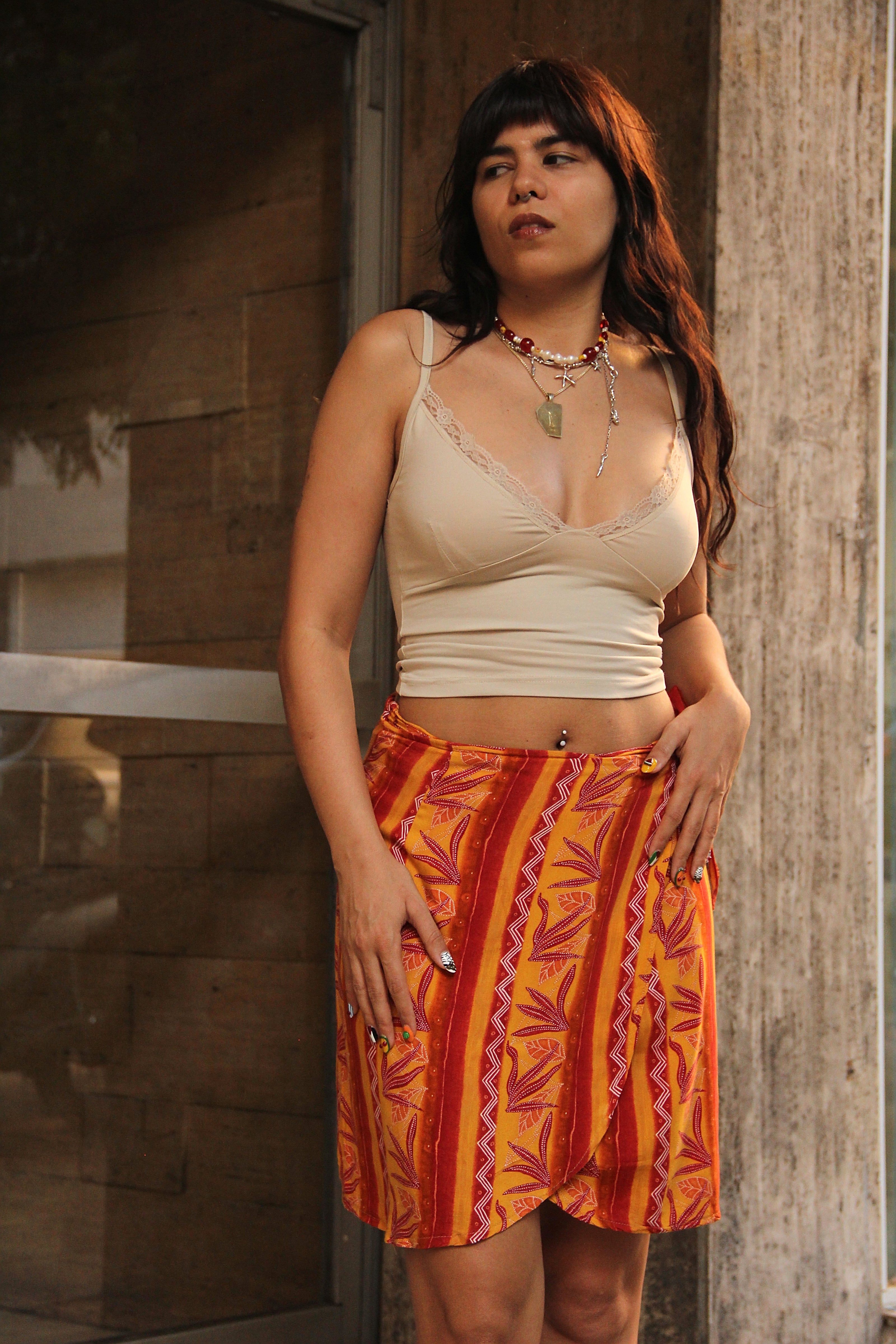 Vintage funky wrap skirt (XS/M)