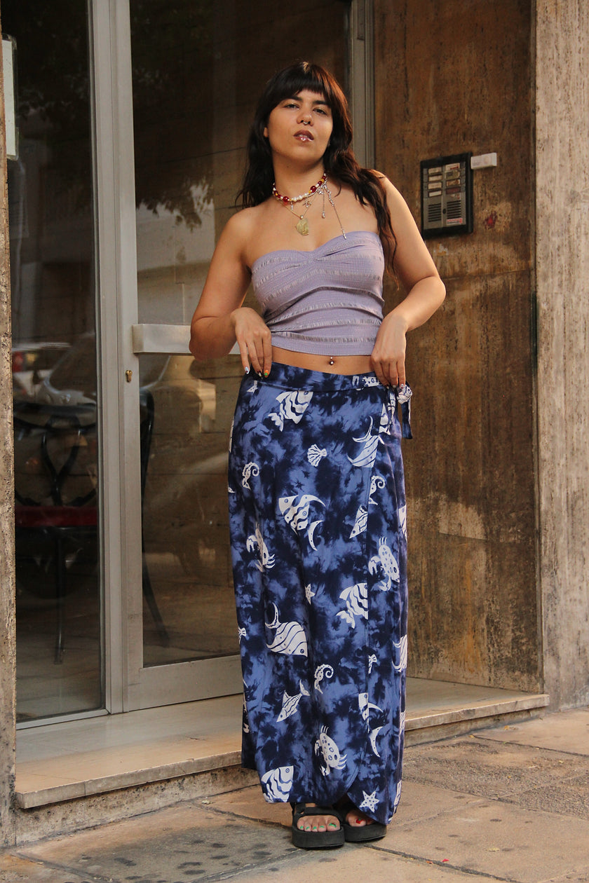 Vintage funky wrap skirt (M/XL)