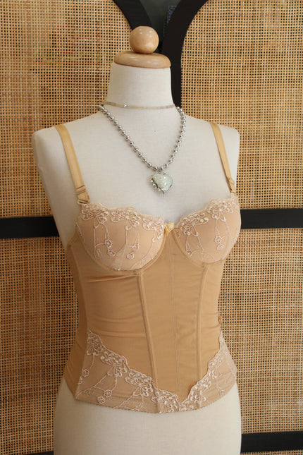 Super cute beige corset top