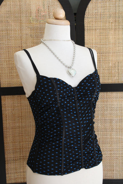 Super hot polka dot corset top