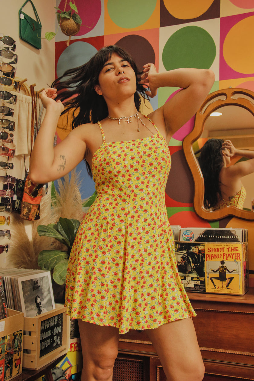 Super cute vintage floral dress (S/M)