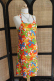 Retro Bloom Spaghetti Strap Summer Dress
