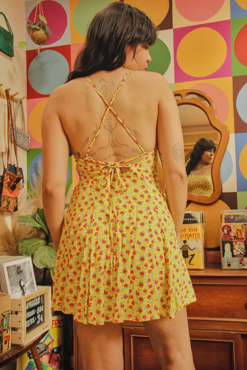 Super cute vintage floral dress (S/M)