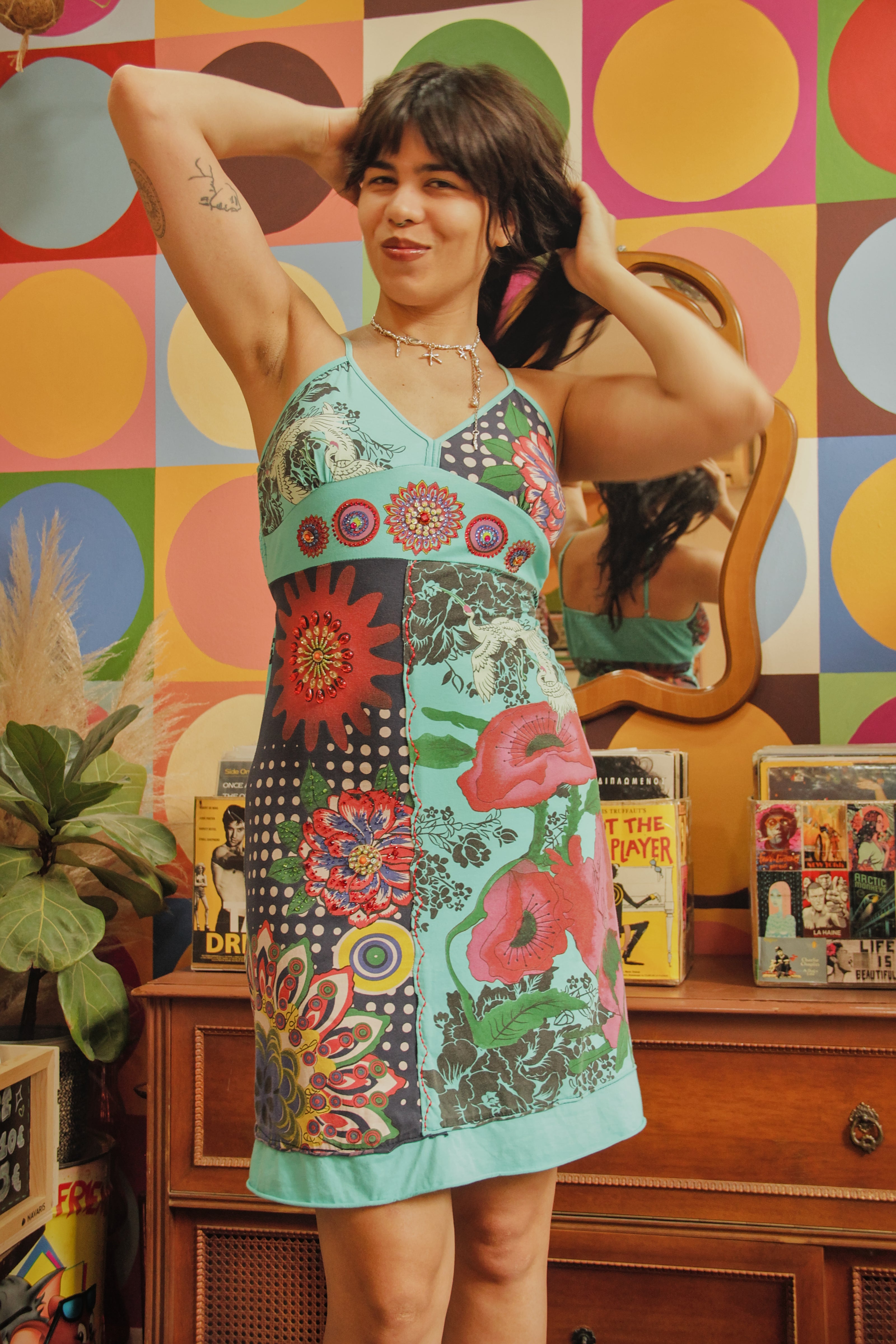Stunning Y2K funky dress (S/L)