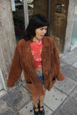 Stunning Men's vintage western style genuine suede jacket (L/XL)