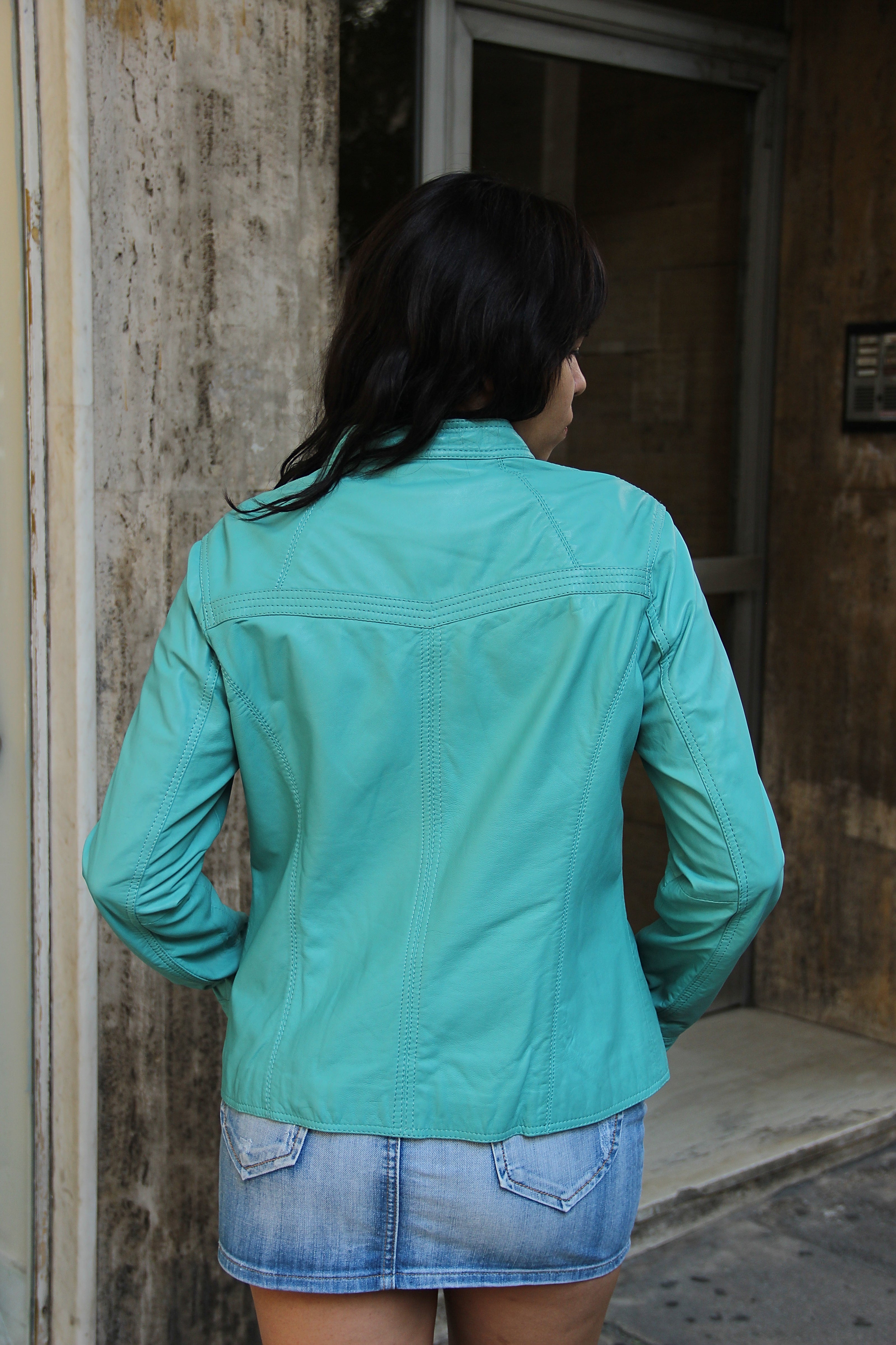 Stunning genuine leather jacket (M/L)