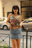 Super cute floral backless top (S/L)