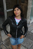 Vintage genuine leather jacket (S)