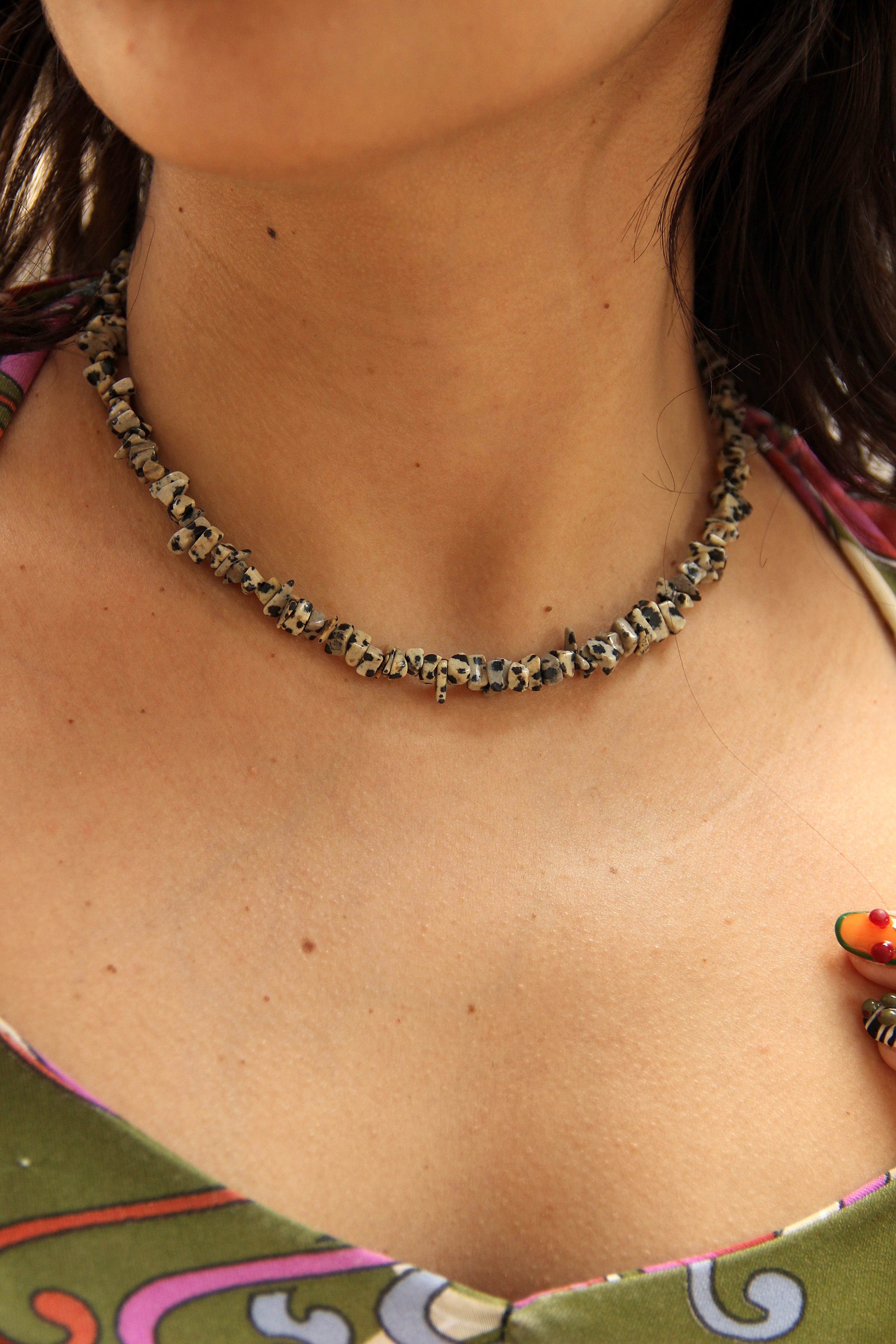Handmade Dalmatian Jasper chocker
