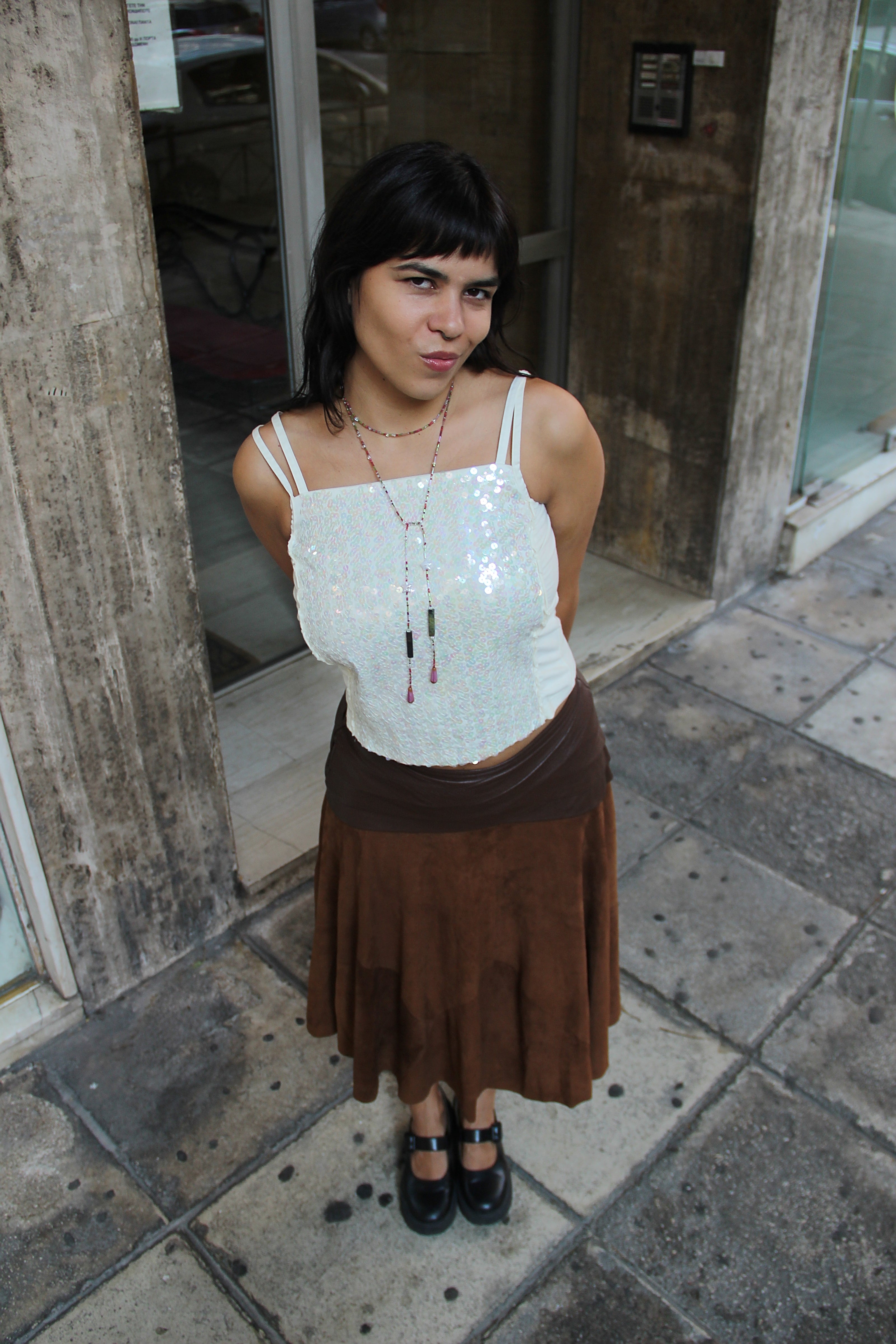 Stunning vintage 80s style skirt (M)