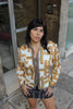 Beautiful 100% silk patterned blazer (L)