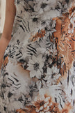 Bernardi collection vintage maxi floral dress (L)