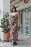 Luca Giordani maxi gorgeous silk dress (L)