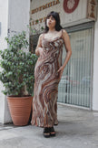 Luca Giordani maxi gorgeous silk dress (L)