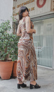 Luca Giordani maxi gorgeous silk dress (L)