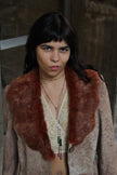 Vintage genuine leather afghan coat (XL)