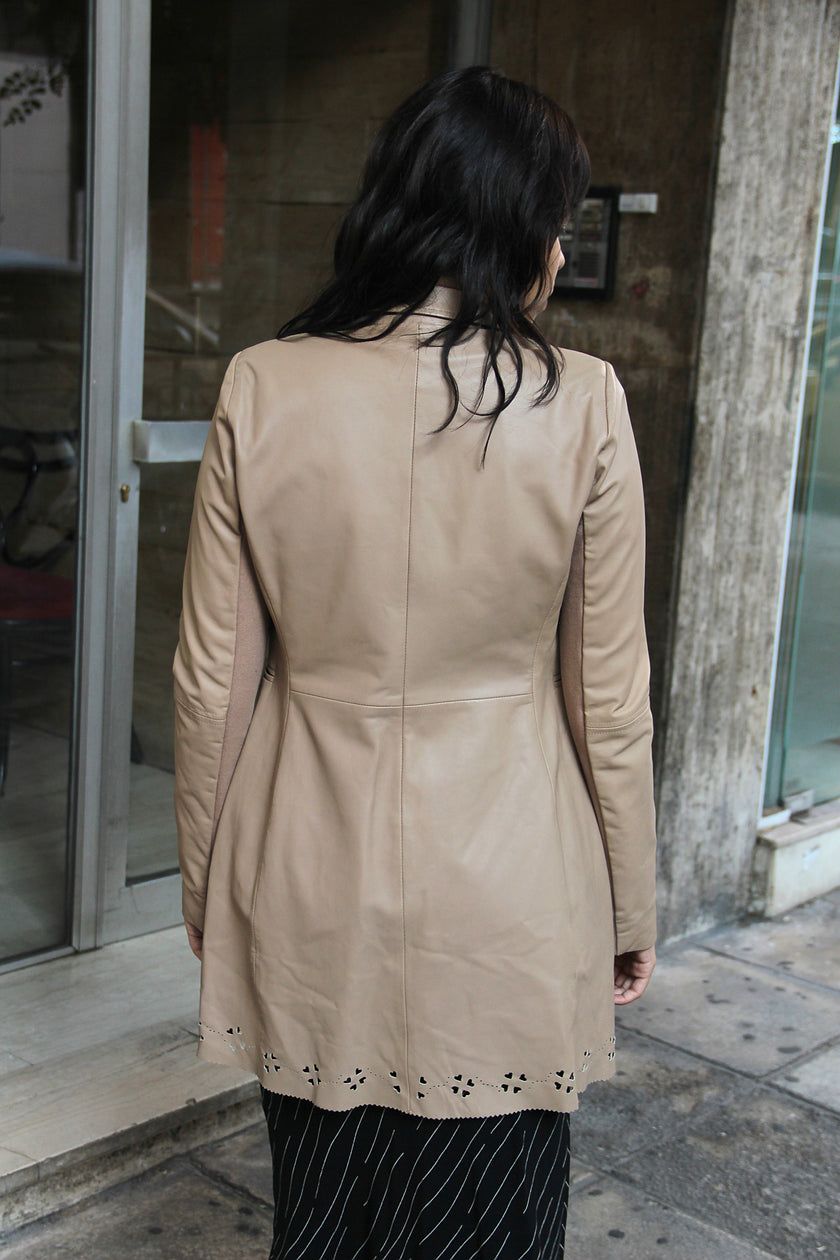 Vintage genuine leather jacket (S)