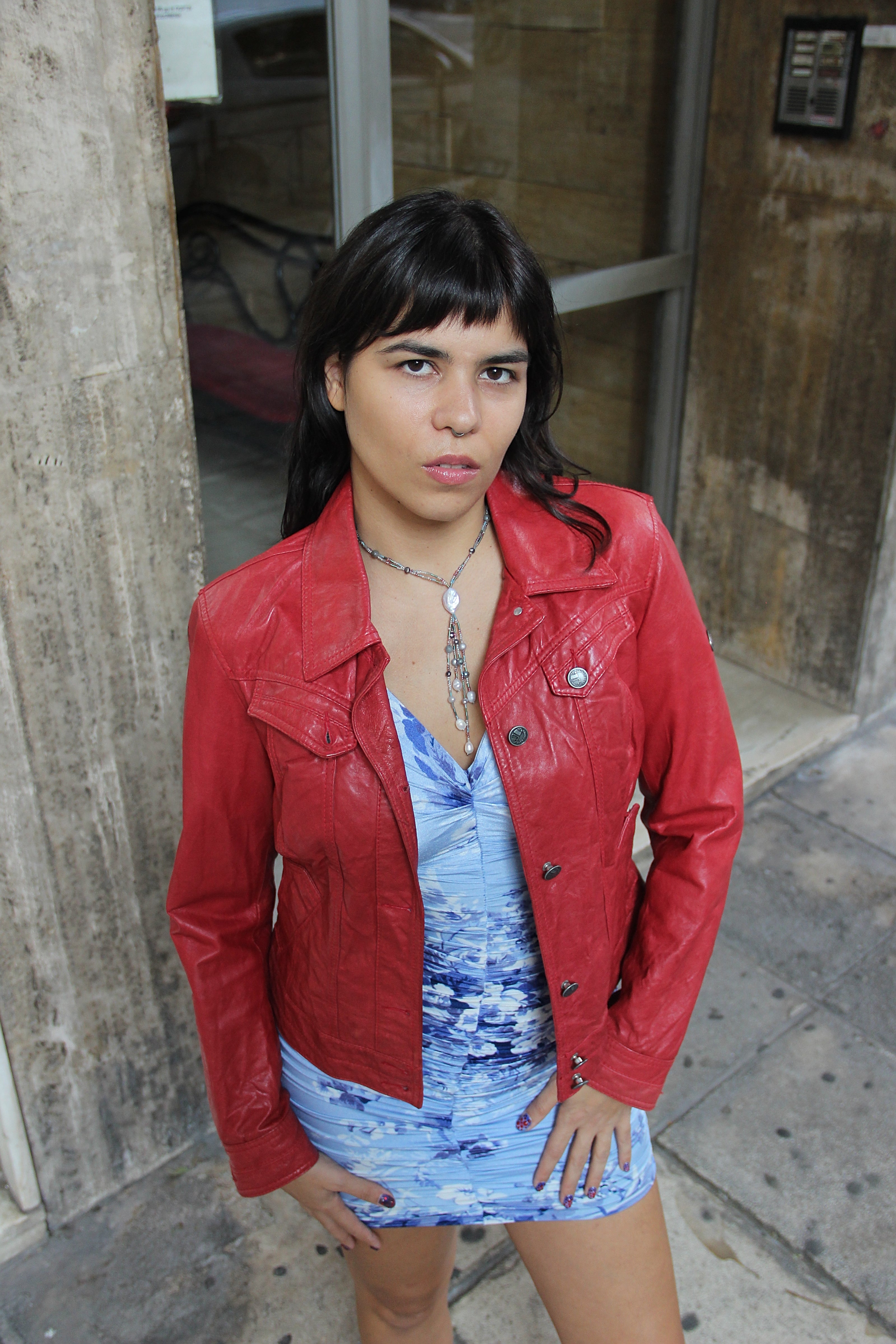Vintage ref genuine leather jacket (M)
