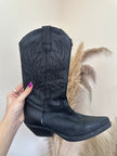 Black cowboy boots