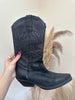 Black cowboy boots