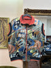 Vintage funky ski jacket vest with fleece lining
