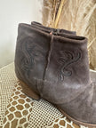 Leather western boots