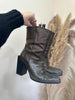 Stunning square heeled boots