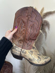 Unique cowboy leather boots