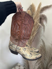 Unique cowboy leather boots