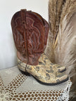 Unique cowboy leather boots