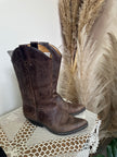 Leather cowboy boots