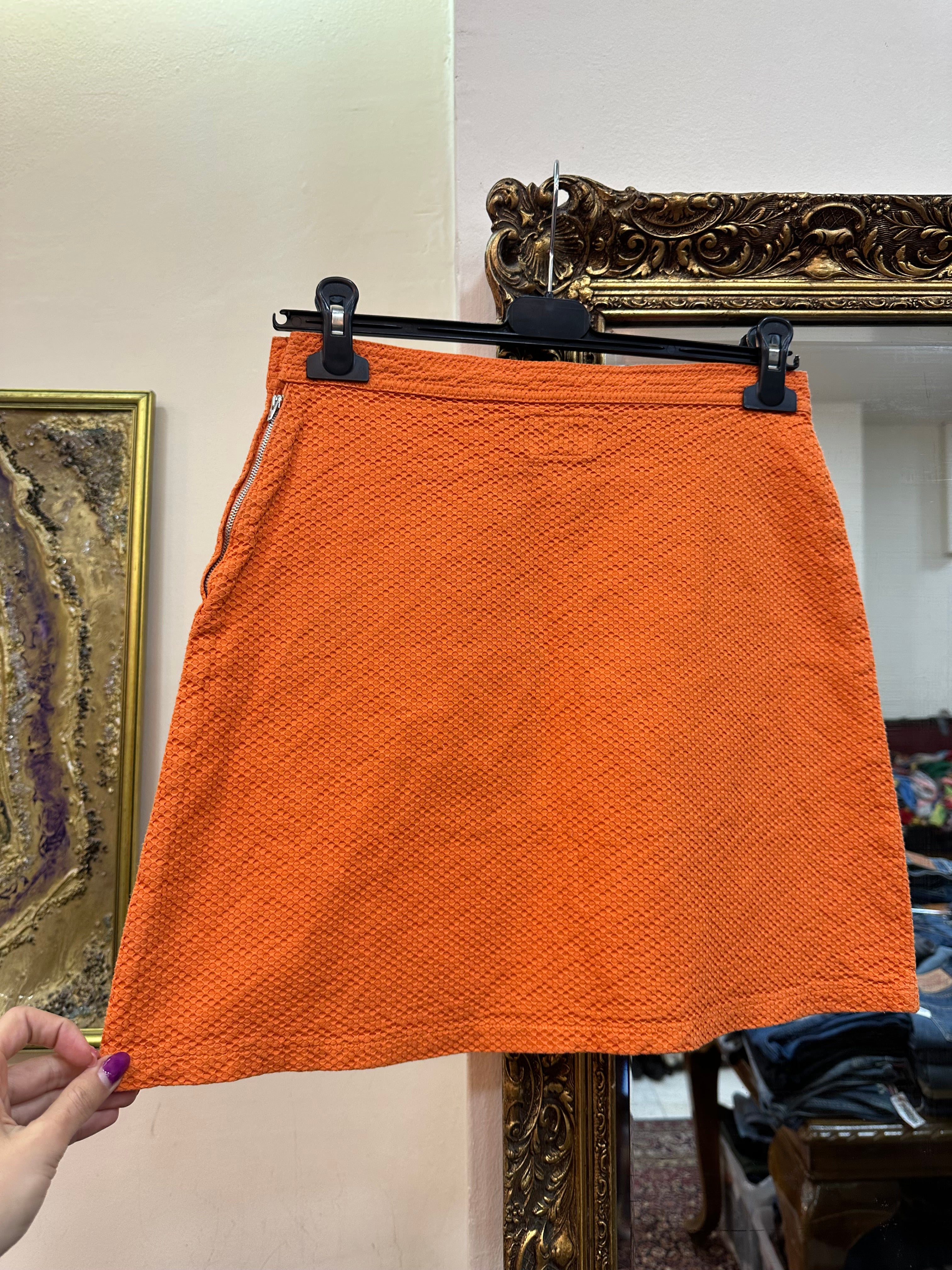 Fiorucci orange skirt