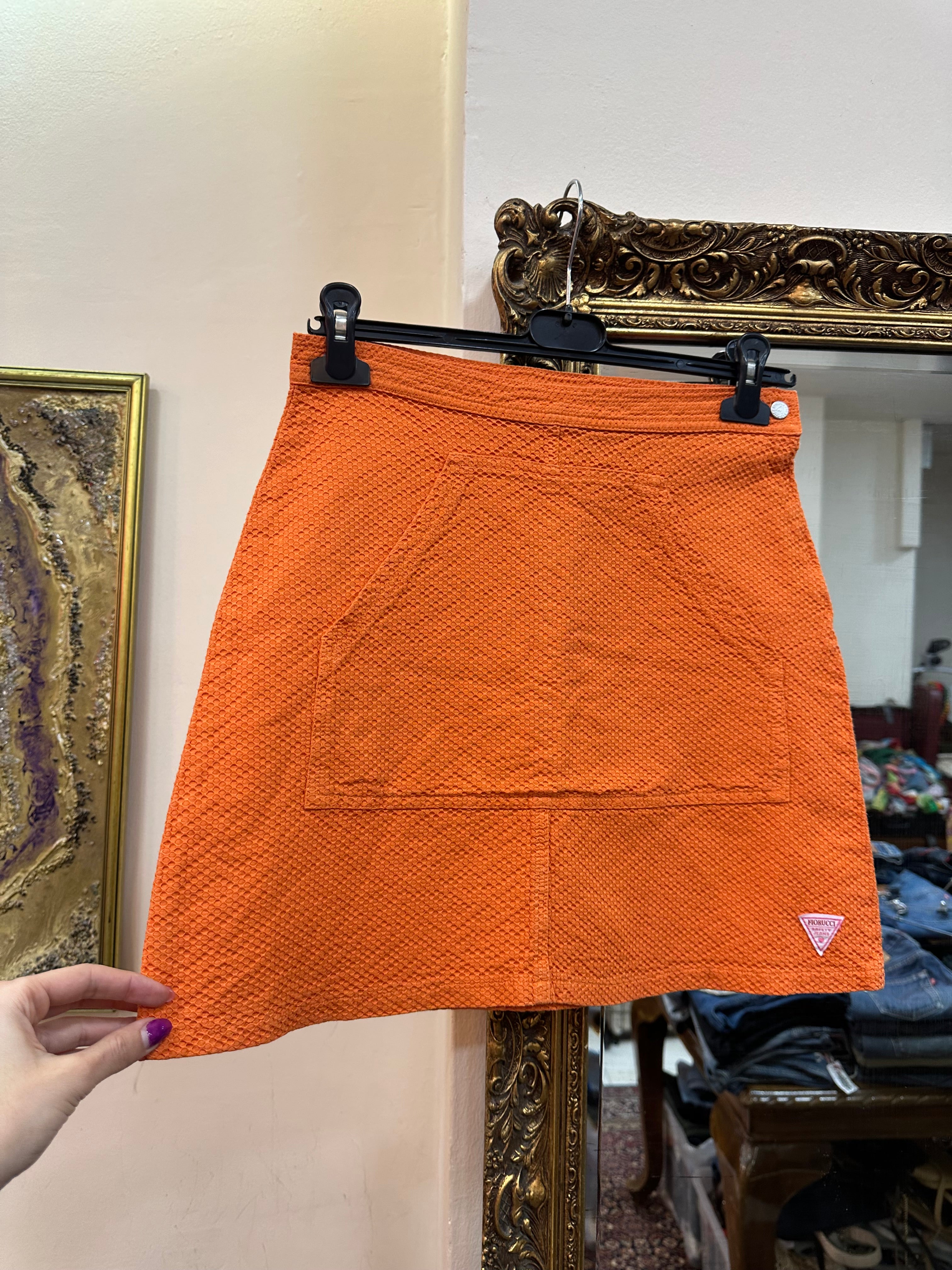 Fiorucci orange skirt