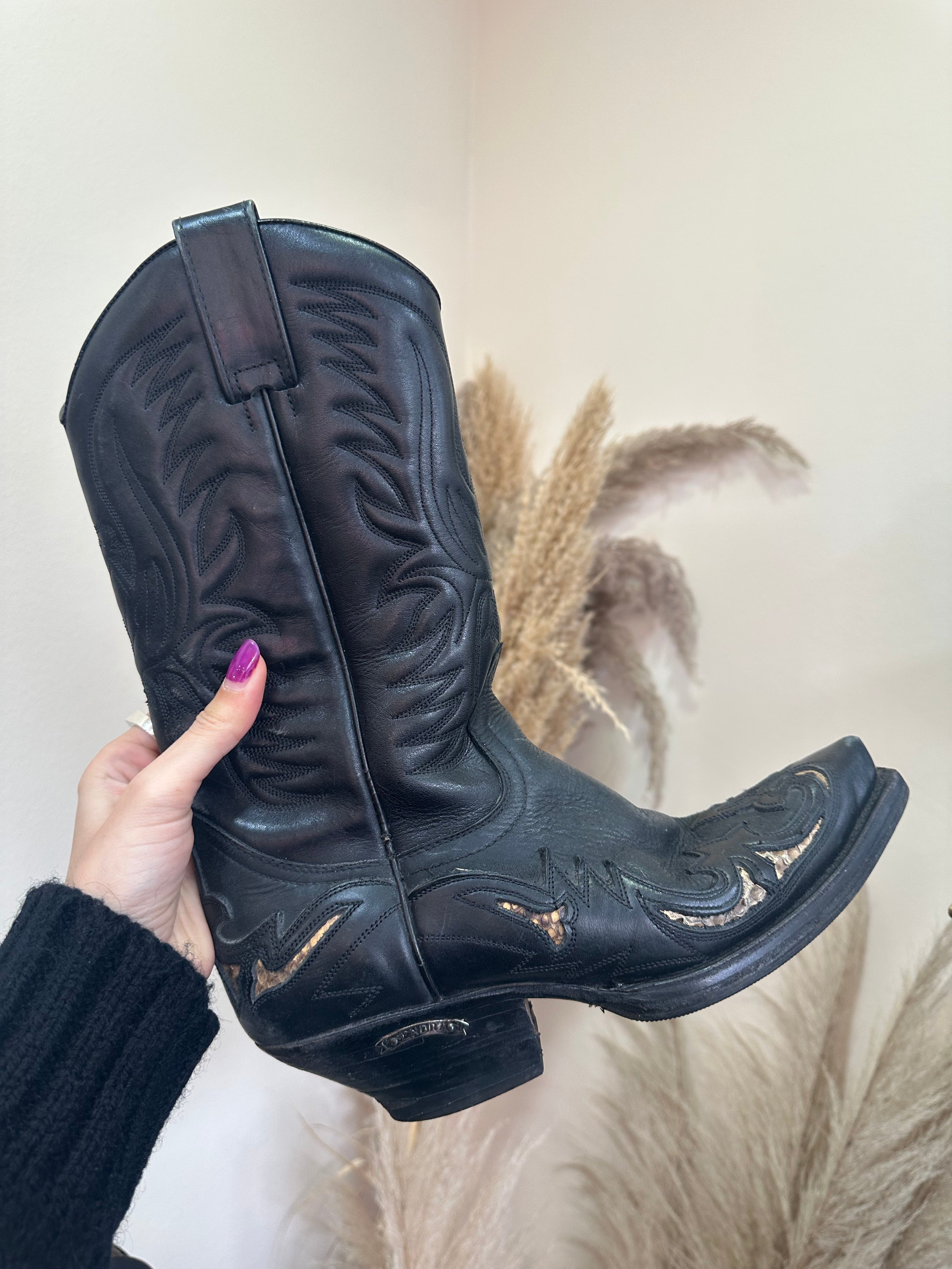 Sendra leather cowboy boots