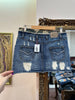 Stunning mimi denim distressed skirt