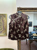 Silk jacquard qipao top