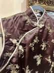Silk jacquard qipao top