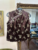 Silk jacquard qipao top