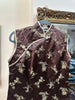 Silk jacquard qipao top