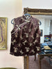Silk jacquard qipao top