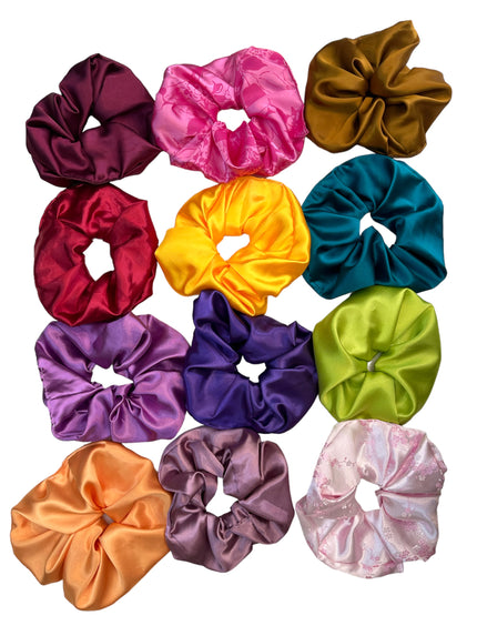 Handmade satin scrunchies (large)